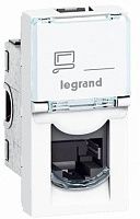 Розетка компьютерная Legrand Mosaic 076551 (RJ45, 1 модуль 5E UTP) Розетка компьютерная Legrand Mosaic 076551 (RJ45, 1 модуль 5E UTP)